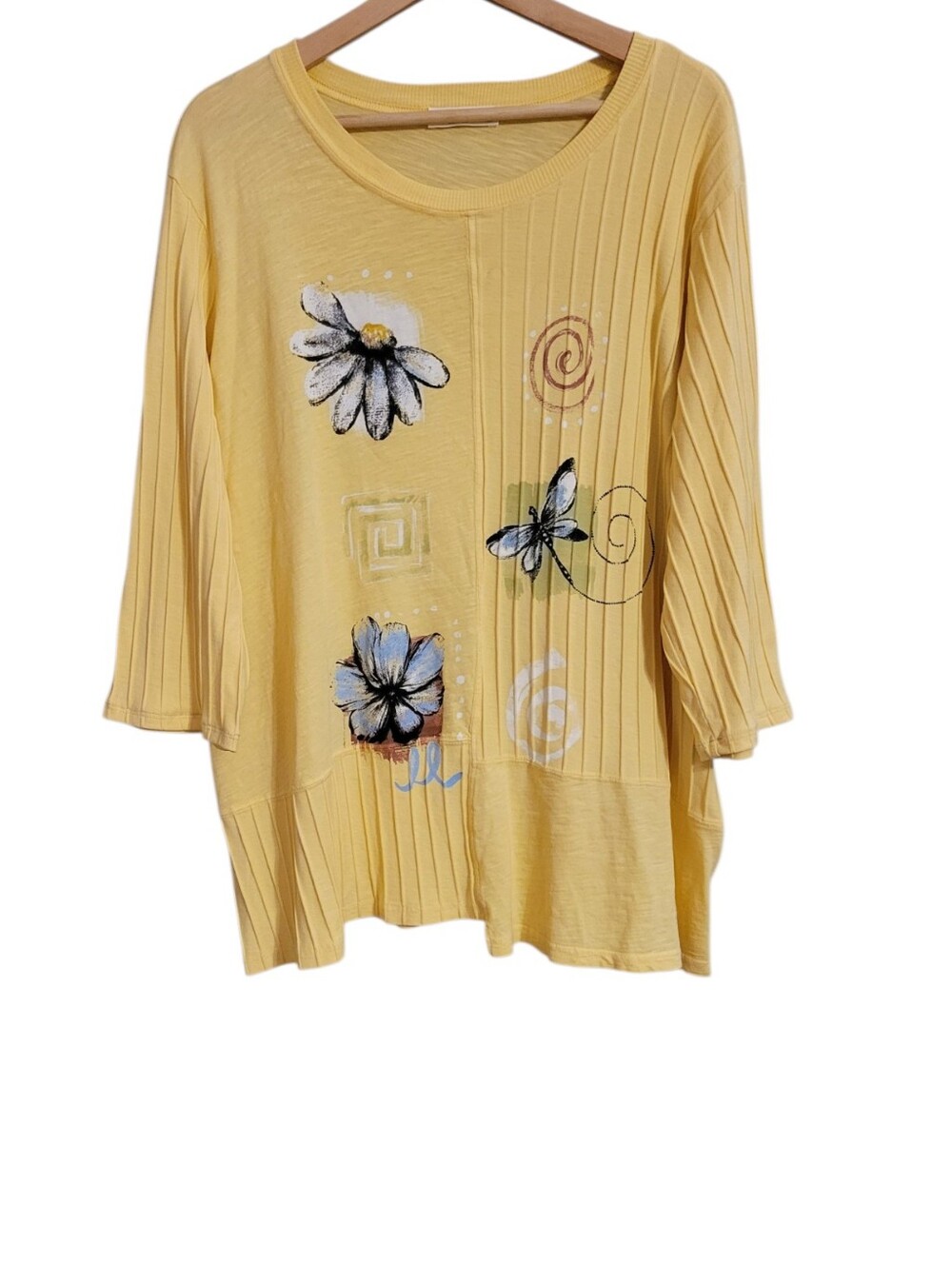 Jess & Jane Yellow Floral Top